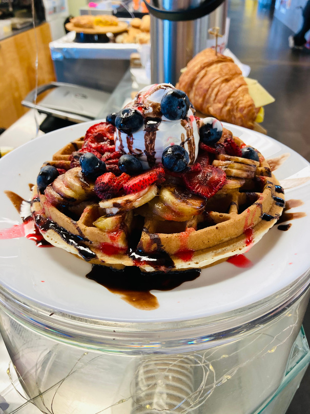 Waffle With Berries on Top